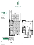 Hunter at Lynn Creek Plan TH1 2 bed+DEN+2