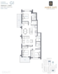 Amber Gate Plan G1(Garden Townhouse) 3 bed+2 bath