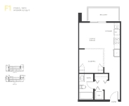 VIVA Plan F1 Studio+1 bath