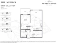 Aldergrove Town Centre phase2 Plan F 1 bed+DEN+1 bath
