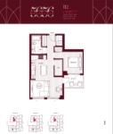 5656 Balaclava Plan B2 1 bed+Flex+1 bath