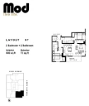 Mod Plan 07 2 bed+2 bath