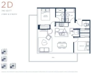 The Capstan Plan 2D 2 bed+2 bath