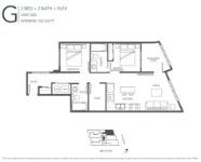 RUPERT Plan G 2 bed+Flex+2 bath