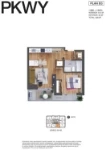 Parkway 1 - Aspect Plan B3 1 bed+1 bath