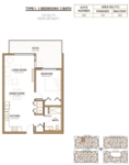 Sequoia Type I 1 bed+1 bath