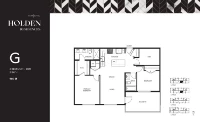 Holden Residences Plan G 2 bed + DEN 2 bath