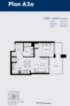 The Sky Estates of Highline Metrotown Plan A2a 1 bed+1 bath