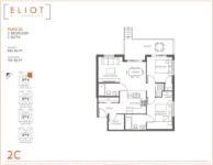 Eliot Plan 2C 2 bed+2 bath