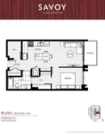 Savoy Plan F 1 bed+DEN
