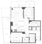 Luxe Lansdowne Plan B7w 2 bed+ 2 bath