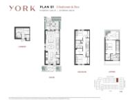 York Plan B1 3 Bedroom & Flex