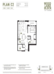 Woodland Block Plan C2 1 bed+Flex+1 bath