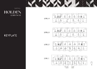Holden Residences KEYPLATE