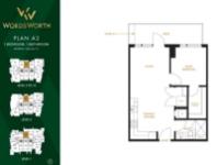 Wordsworth Plan A2 1 bed+1 bath