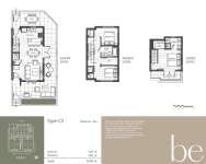 Be W 49th Type C3 3 Bedroom + Den