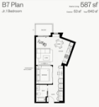 Hue Plan B7 JR 1 bed+ 1 bath