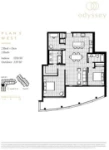 Odyssey Plan S West 2 bed+DEN+ 2 bath