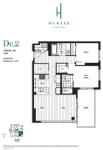 Hunter at Lynn Creek Plan De2 2 bed+DEN+2 bath