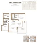 Sequoia Type B 2 bed+2 bath