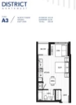 District Northwest PLan A3 Studio+1 bath