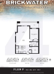 Brickwater Phase 4 Plan-P-1-bed+DEN+1-bath