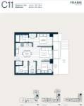 Frame Plan C11 2 bed+DEN+2 bath