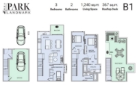The Park Landmark Park B1 3 bed+2 bath