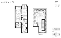 Carven Plan H1 1 bed+1 bath