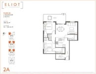 Eliot Plan 2A 2 bed+2 bath