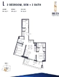 Horizon 21 Plan L 2 bed + DEN +2 bath