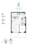 Hunter at Lynn Creek B 1 bedroom+den 1 bath