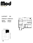 Mod Plan 04 2 bed+2 bath