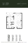 Arcadia Plan D 1 Bedroom 1 Bathroom