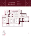 5656 Balaclava Plan C10 2 bed+2 bath