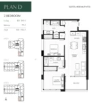 Prima Plan D 2 bed+2 bath