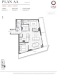 One Park Plan AA 2 bed+DEN+2 bath