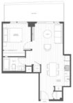 Luxe Lansdowne Plan A4 1 bed + 1 bath