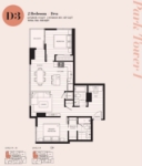 Holland Parkside Plan D3 2 bed+DEN+2 bath