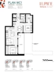 Lupine Walk Plan WC1 2 bed+1 bath