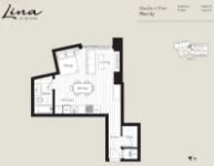 Lina at QE Park Plan A5 Studio+Flex+1 bath