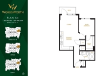 Wordsworth Plan A4 1 bed+1 bath