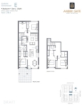 Amber Gate Plan E(Garden Townhouse) 4 bed+DEN+3 bath
