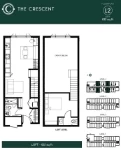 The Crescent at Red Plan L2 1 bed+Loft+1 bath