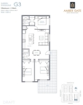 Amber Gate Plan G3(Garden Townhouse) 3 bed+2 bath