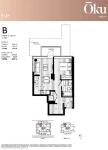 Oku - 64|Oak Plan B Urban 2 + 1 bath+Flex