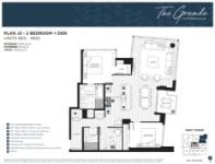 The Grande Plan J3 2 bed+DEN+2 bath