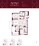 5656 Balaclava Plan D 2 bed+DEN+2 bath