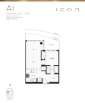 Icon at Southgate City A1 1 Bedroom + Den - 1 Bath