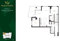 Wordsworth Plan C 2 bed+2 bath